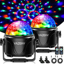 Yazeky Set of 2 USB Disco Ball Lights for Parties and Events