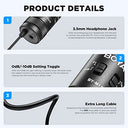 Boya - Lavalier Lapel Microphone, No Battery, Omnidirectional, 19.6ft Cable