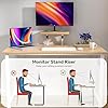 Chleby Computer Desk with Screen Stand - Yellow