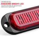 Greluma red LED trailer lights with mounting screws, designed for trucks and SUVs