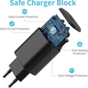 Ailkin - 25W Super Fast C-Type Charger with Cable for Samsung Galaxy Series Black
