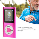 Diyeeni - MP3 Player with 1.8in LCD, Bluetooth, FM Radio, 64GB Support