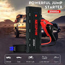Nexpow - 2000A Peak Car Jump Starter Power Bank with USB Quick Charge 3.0