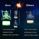 QQAAMZ - Roronoa Zoro 3D Illusion Lamp, LED Touch Control, Perfect Gift for Kids