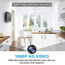 Aaxyzx - Wireless Hidden Camera Clock, 1080P WiFi, Night Vision, Motion Detection