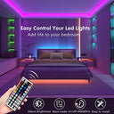 Keepsmile - 100ft Bluetooth LED Strip Lights with Music Sync & App Control