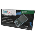 Innolife - High Accuracy Mini Digital Pocket Scale, 500g Capacity, Blue LCD, Portable Design
