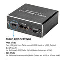 Amanka - 4K 3D HDMI Audio Extractor with Optical SPDIF & 3.5mm Output