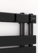 CREATE Electric Wall Towel Rack with Hooks, Black