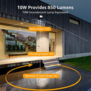 Lepro - 10W LED Spotlight with Motion Sensor, 850 LM Cool White Outdoor Light