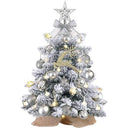 Shop the Koiueyw Mini Prelit Christmas Tree, a snow-flocked tabletop decoration perfect for home, cafe, or office. Brighten your space this holiday season!
