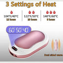 Comblu - Rechargeable 10000mAh Hand Warmers with Temperature Display, 3 Heat Levels