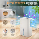 Ceefelian - High-Efficiency Dehumidifier for Home & Basement | 91 OZ Tank, Covers 900 sq.ft, Quiet Operation, Auto Shut-Off