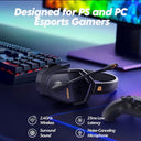 Nubwo - Dual Wireless Gaming Headset for PS5/PC - 23ms Low Latency, 100-Hour Playtime, 50mm Drivers