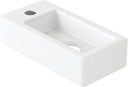 Eridanus Rectangular Ceramic Bathroom Sink - White