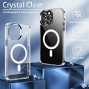 S. Tedazo - Magnetic Clear iPhone XR Case, Magsafe Compatible, Shockproof, Anti-Yellow