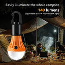 Libro - Battery-Powered Camping Lantern Set, Warm White and Daylight Modes, Hanging Lantern, Power Outage Lights, 4-Pack AAA Batteries