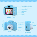 Astgmi - 1080P HD Children's Photo Camera with 32GB SD Card, Blue