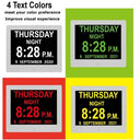 Sinoideas - 8'' Dual User Interface Clock with ABS Design, Black Finish