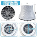 Sltaxar - Universal Hair Diffuser Attachment for Curly Hair, Fits 1.4-3 Inch Nozzles