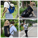 Ytljj - Breathable Foldable Dog Backpack, Travel Bag for Pets, Black, S
