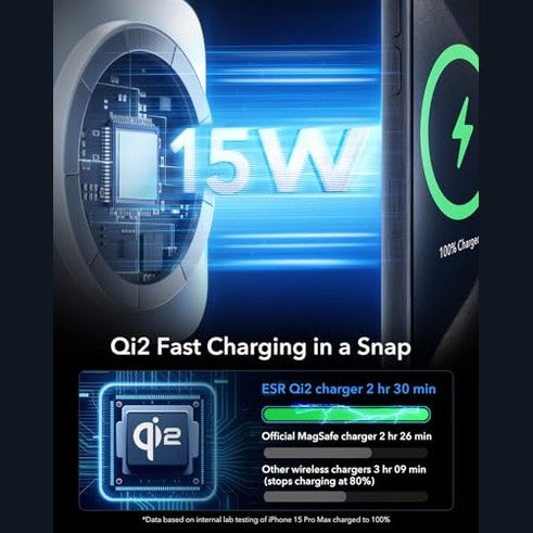 ESR - Qi2 3 In 1 Wireless Charging Station for iPhone, Apple Watch & AirPods