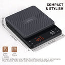 Bagail - High Precision Digital Coffee Scales with Timer & Large Display