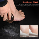 Bezox - Glass Foot File Callus Remover, Portable Crystal Pedicure Scrubber, Golden Finish