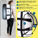 The Friendly Swede - Water-Resistant 3-Way Sports Duffle Bag for Travel & Gym