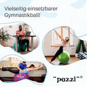 Pezziball - Original Gymnastics Ball 42-75 cm, Robust PVC, Max Load 400 kg
