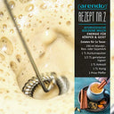Arendo - Electric Milk Frother with Dual Whisk, 13100 RPM Motor, Stand Holder