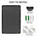 HIGHBATH Black Framed Rectangular Bathroom Wall Mirror