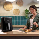 Cecotec - 4L Oil-Free Air Fryer with Double Resistance & 10 Cooking Menus