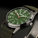 Infantry - Unisex 12/24Hr Military Watch with Quartz Movement & Nylon Strap