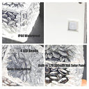 Medoyoh - Outdoor Solar Pave Glass Light with Warm White LED, Waterproof, Auto On/Off