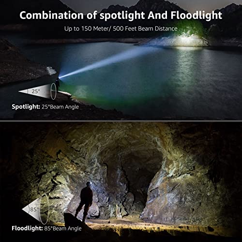 LE - Rechargeable LED Headlamp with 6 Modes for Camping & Hiking