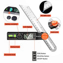 Preciva - Digital Sliding Bevel with Adjustable Stainless Ruler & ABS Handle