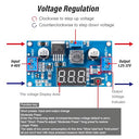Jtarea - LM2596 DC-DC Buck Converter 2A Adjustable Voltage Regulator with LED Display (Pack of 3)