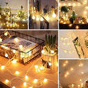 Augone - 120 LED Warm White Fairy Lights, 15m, Indoor/Outdoor Use, Plug-In