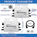 E-Polar - 800W IP65 Waterproof Solar Inverter with WLAN App for Balcony