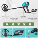 Hiuyrfs - Waterproof Metal Detector with Rechargeable Battery, Adjustable Height, High Accuracy