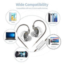 H HIFIHEAR - CCA CRA Wired Ear Monitors with Microphone, Extra Bass, Noise Isolating