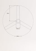 CREATE Ceiling Fan with White Light and Remote Control