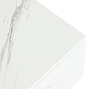 MURUL Marble Effect Veneer Two Door Coffee Table