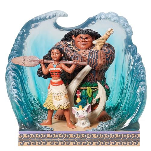 Explore the magic of Moana with Enesco's Disney Traditions figure by Jim Shore. Handcrafted resin, vibrant, detailed. Ideal for Disney collectors.