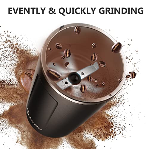 BrewMaster - Electric Coffee Grinder with One-Touch Operation & Stainless Steel Blade