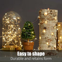 Gresonic - 100LED Warm White Fairy Lights, 10m Copper Wire, Waterproof, Indoor/Outdoor
