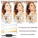 Oebld - Dimmable 10" Ring Light with 3 Modes & 10 Brightness Levels for Streaming