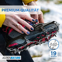 Alpenbears - Durable Crampons with 19 Stainless Steel Spikes for Hiking and Outdoor Adventures