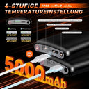 Wuqngi - Heated Socks with 5000 mAh Battery, Modal Cotton, Size 38-45